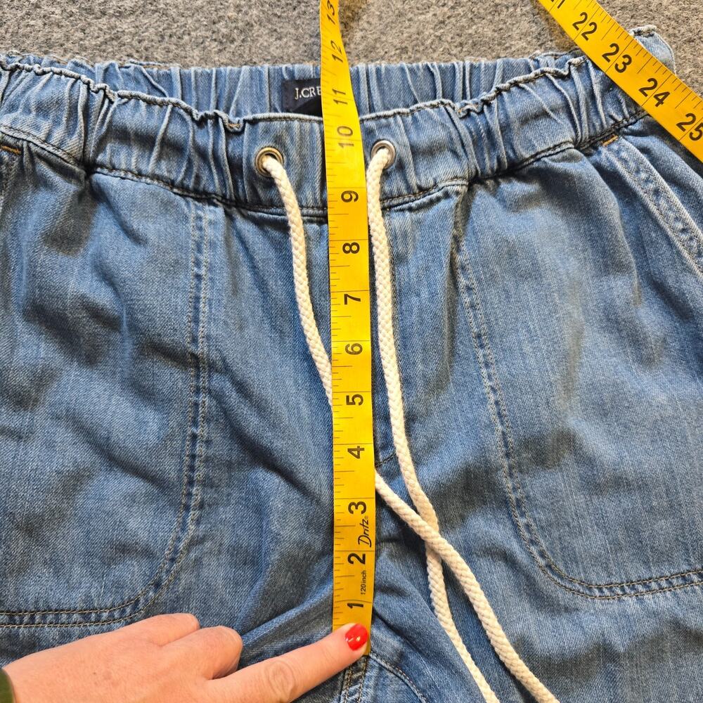J Crew Jeans Womens Size 28 Blue Denim Pull On Tapered Drawstring Casual Capsule - Picture 6 of 11